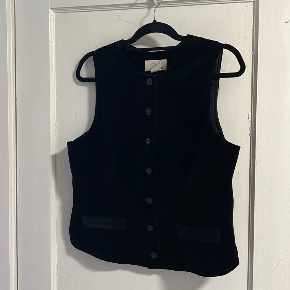 Vintage Black Velvet Vest 10 Hobbit Peaky Blinders Cosplay